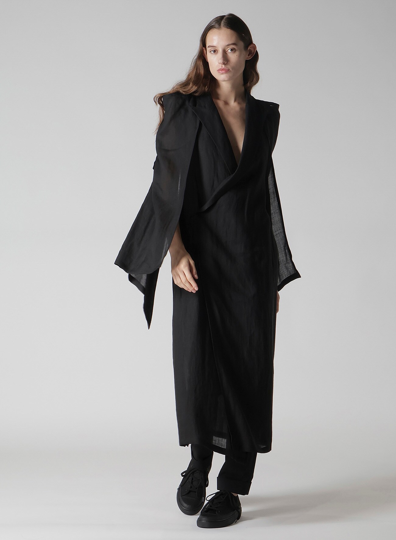 TWILL BOX SILHOUETTE COAT