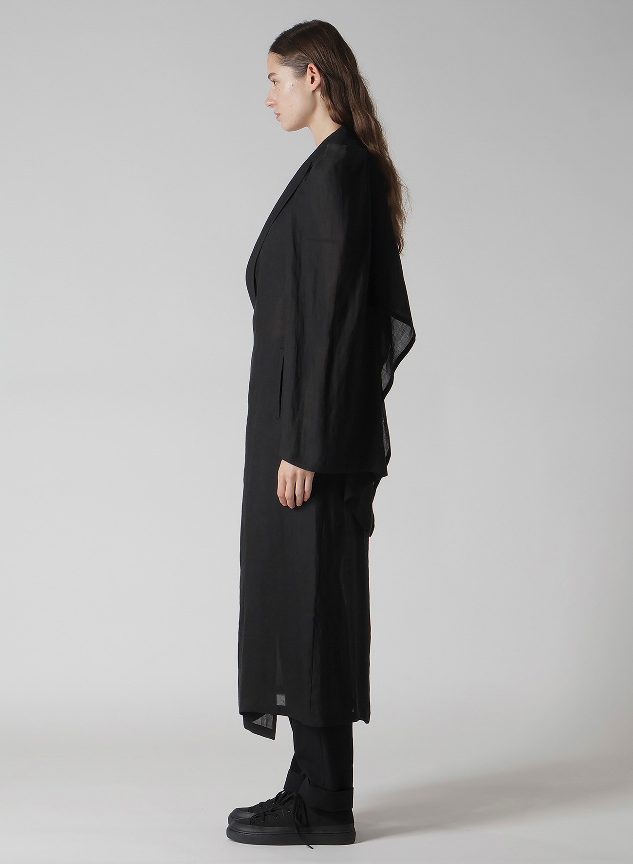 TWILL BOX SILHOUETTE COAT