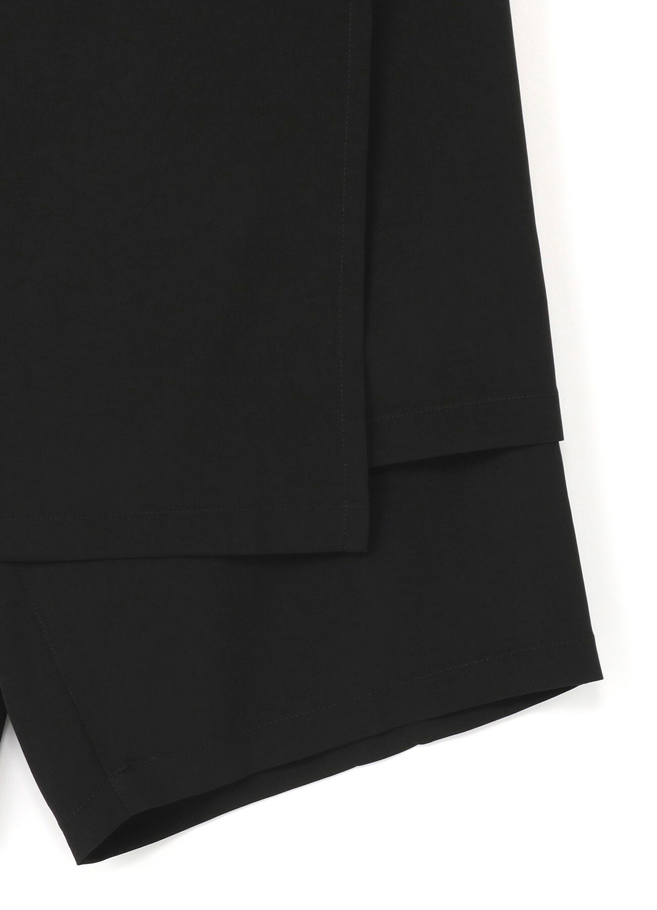 TRIACETATE/POLYESTER CREPE de CHINE CROPPED WRAP PANTS