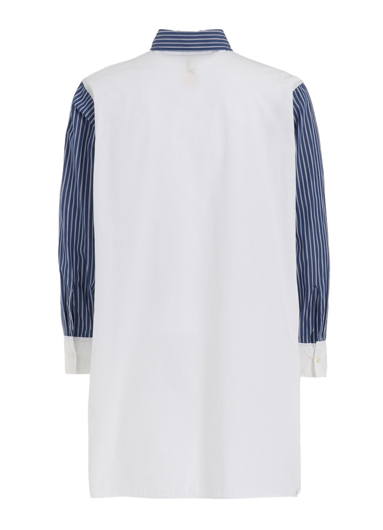 COTTON BROAD +  STRIPE  SWITCHING NON FUSIBLE SHIRTS