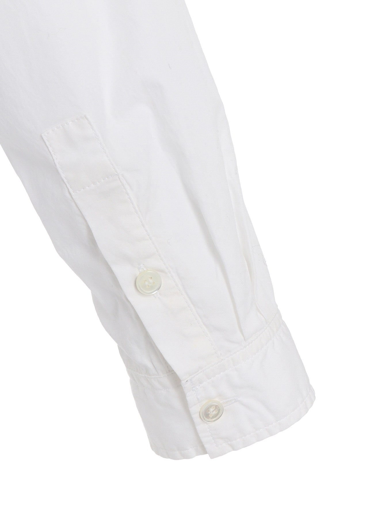 COTTON BROAD +  STRIPE  SWITCHING LONG SLEEVE SHIRTS