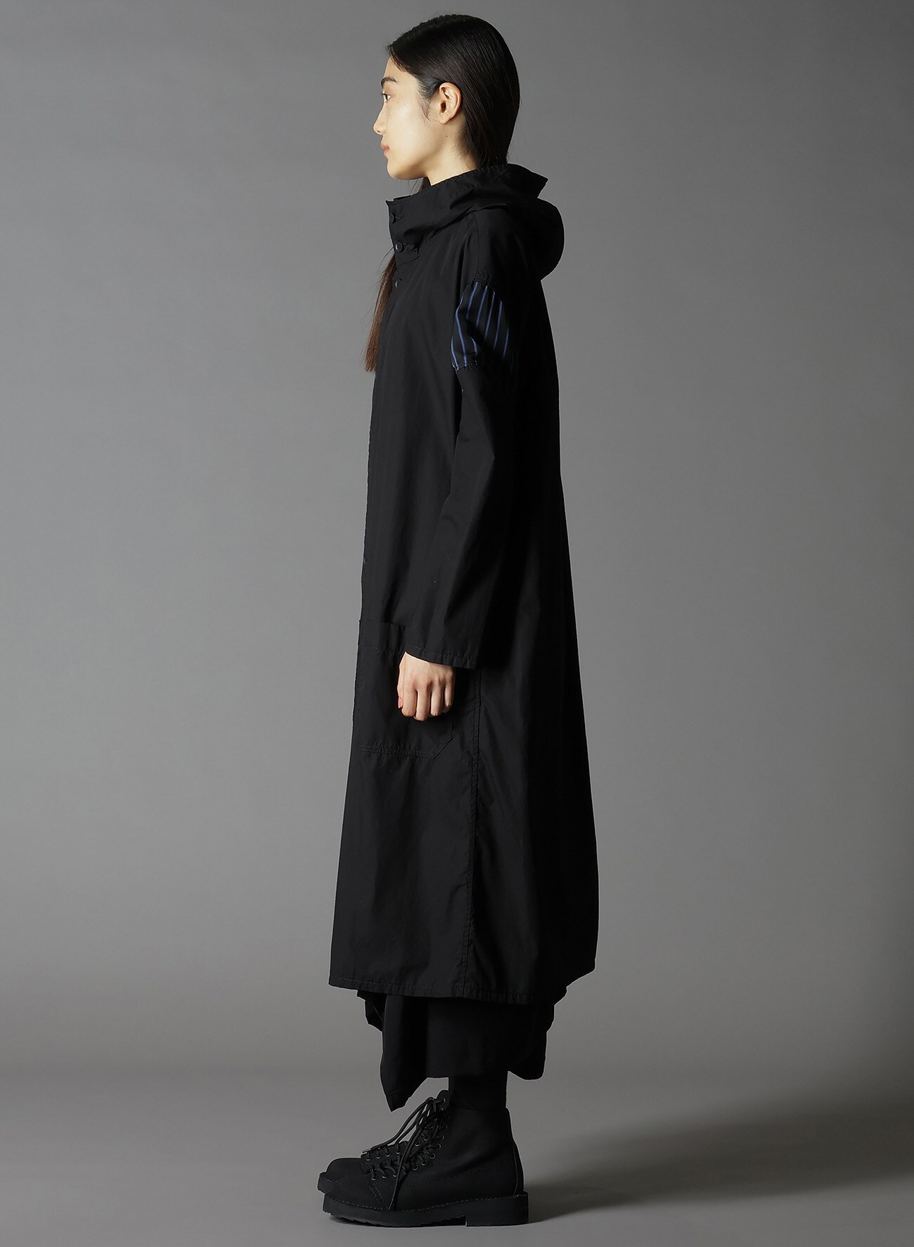 COTTON BROAD + CUPRA STRIPE STRIPE SWITCHING DRESS