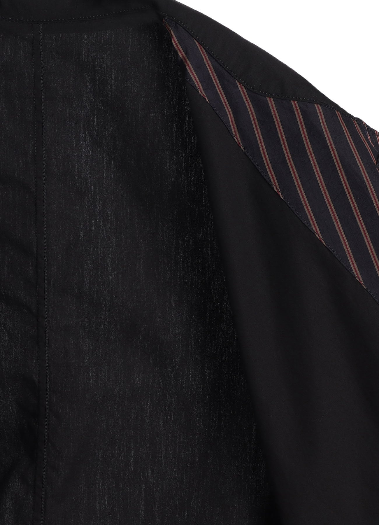 COTTON BROAD + CUPRA STRIPE STRIPE SWITCHING LONG JACKET