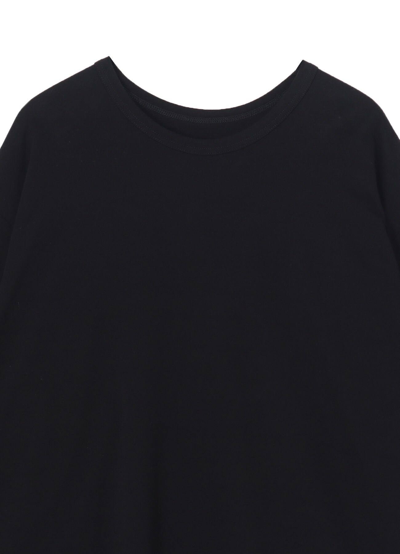 COTTON JERSEY HEM ROUND JUMBO T-SHIRT SHORT SLEEVES