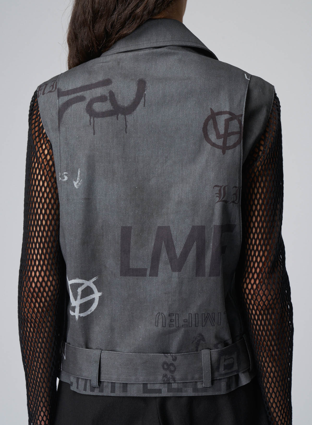 LIMI LOGO COLLAGE PT NET SLEEVES RIDERS JKT