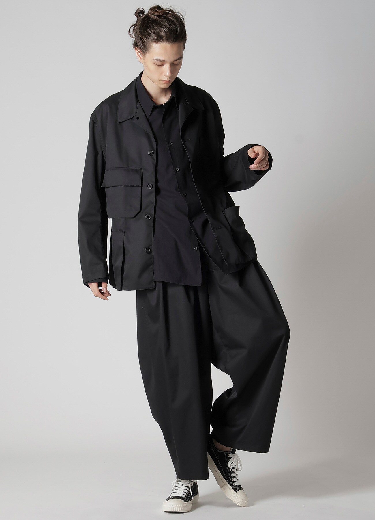 T/C TWILL LAYERED POCKET BLOUSON