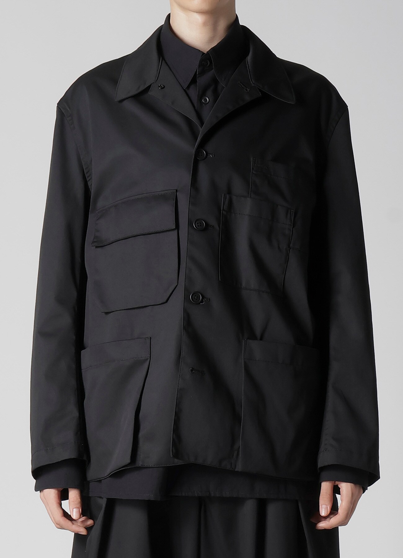 T/C TWILL LAYERED POCKET BLOUSON