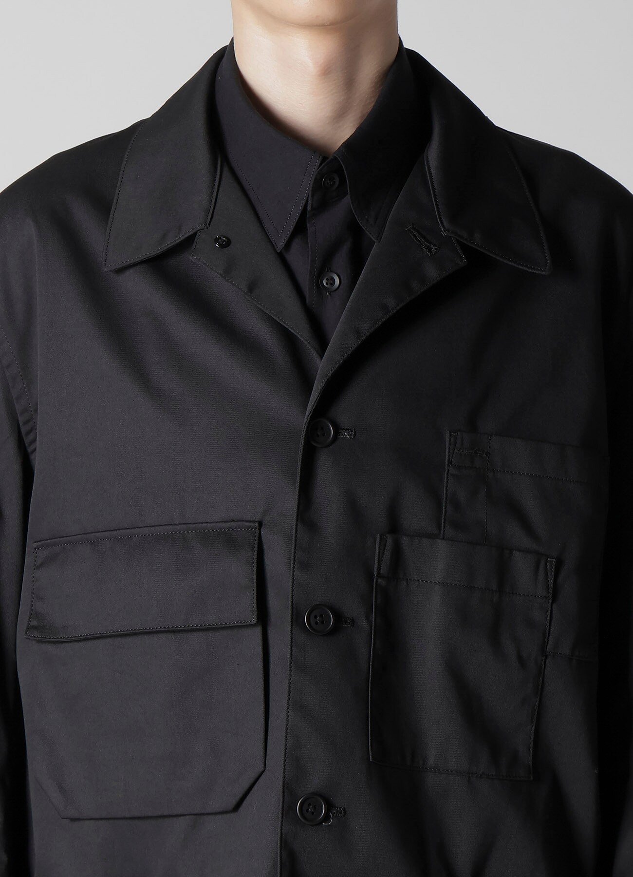 T/C TWILL LAYERED POCKET BLOUSON