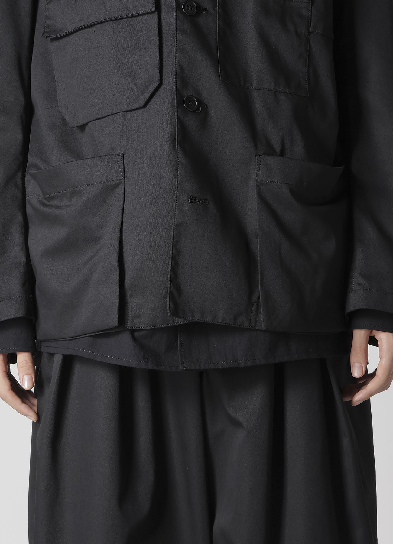 T/C TWILL LAYERED POCKET BLOUSON