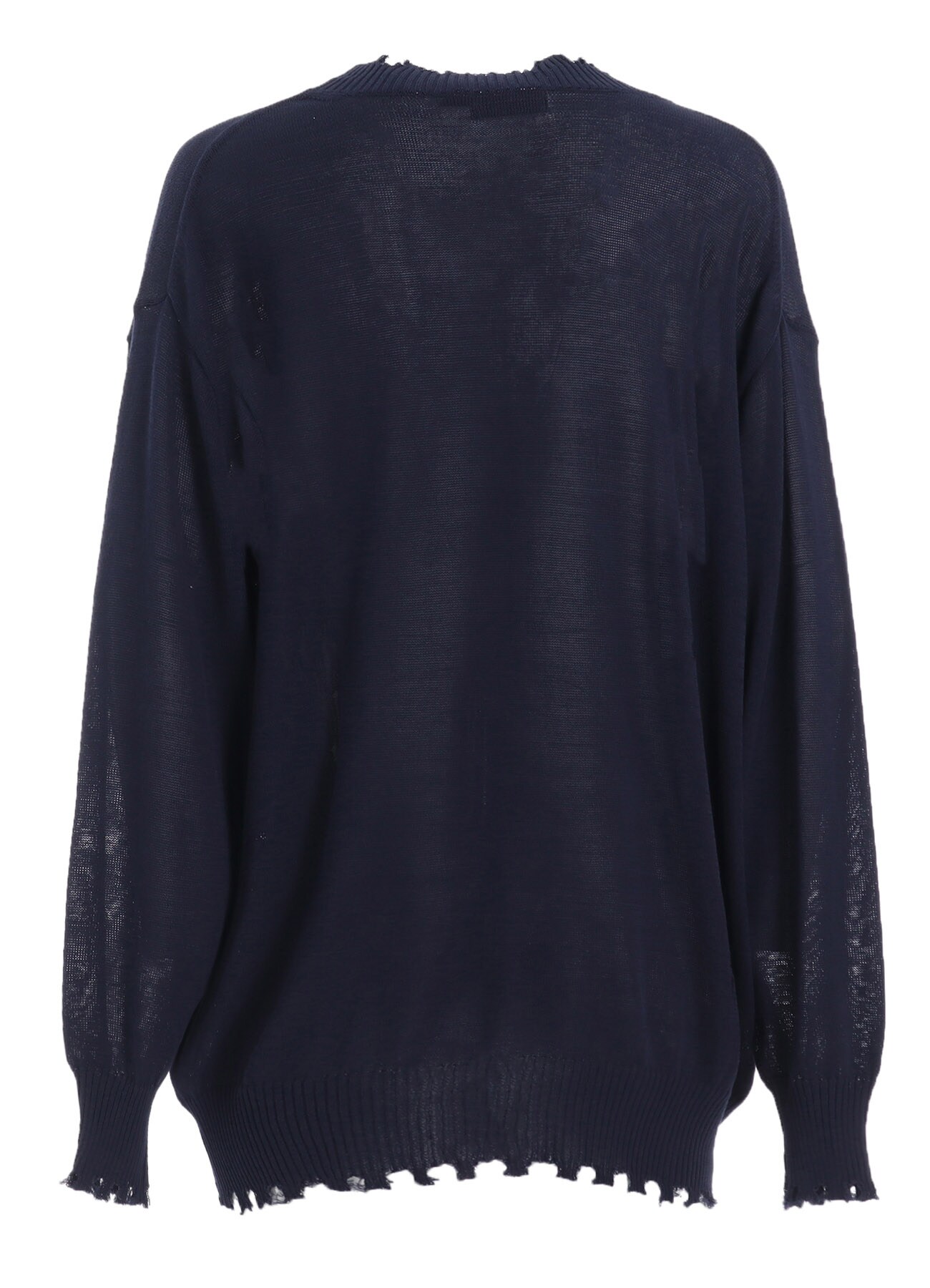 COMPACT TWIST 10G DAMAGED KNITTED CARDIGAN