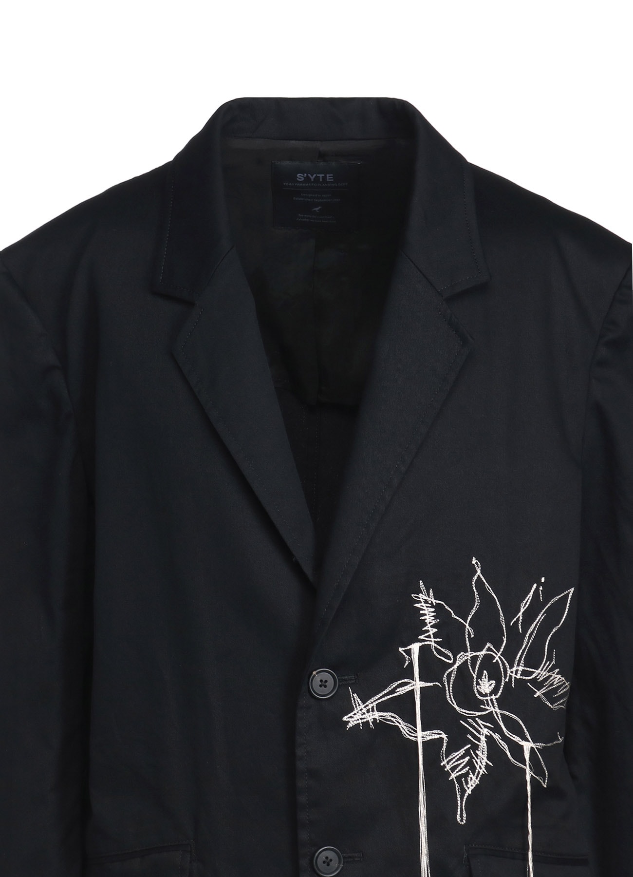COTTON TWILL “QUEEN OF THE NIGHT“ EMBROIDERY JACKET