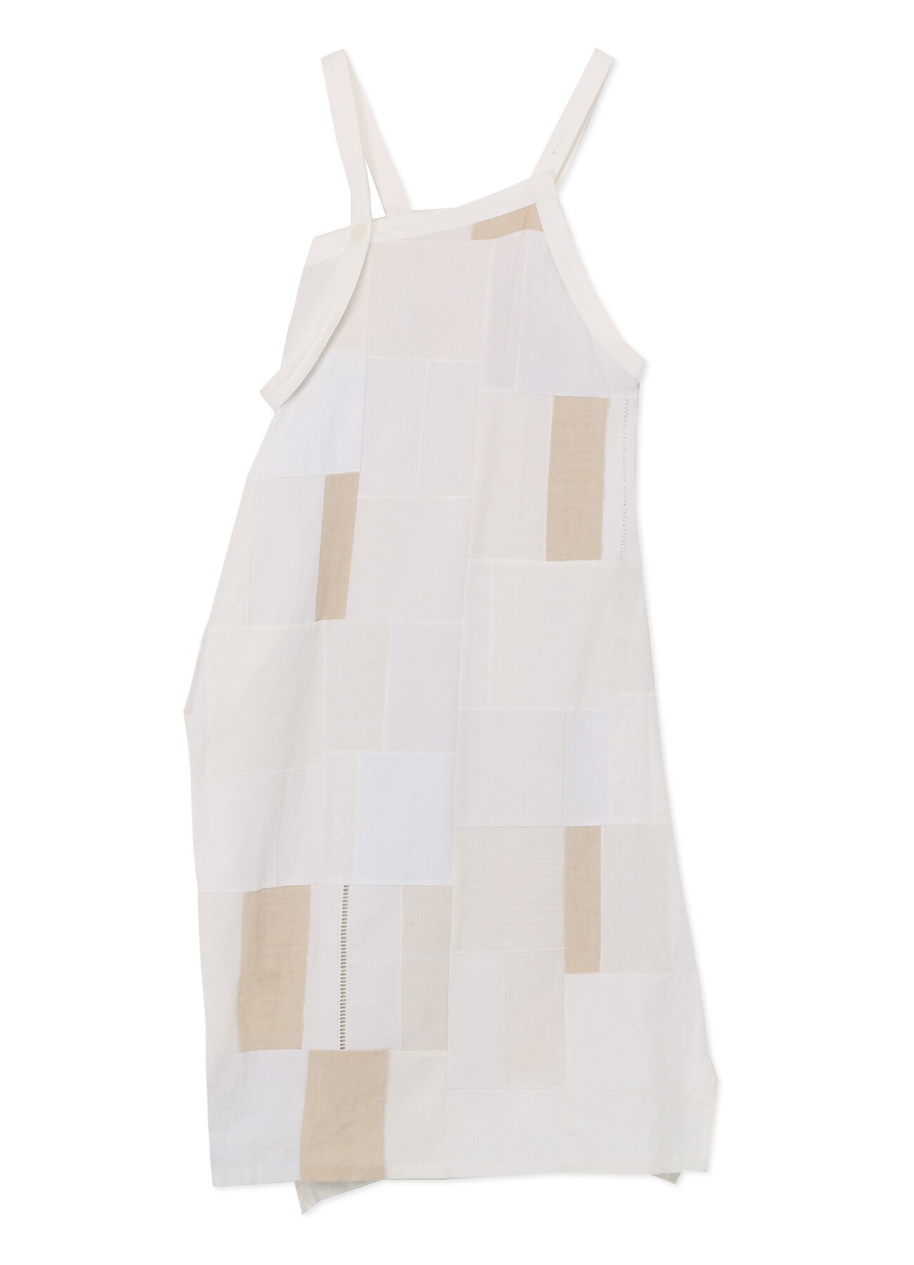 [Y’s KHADI COLLECTION]PATCHWORK SLEEVELESS DRESS