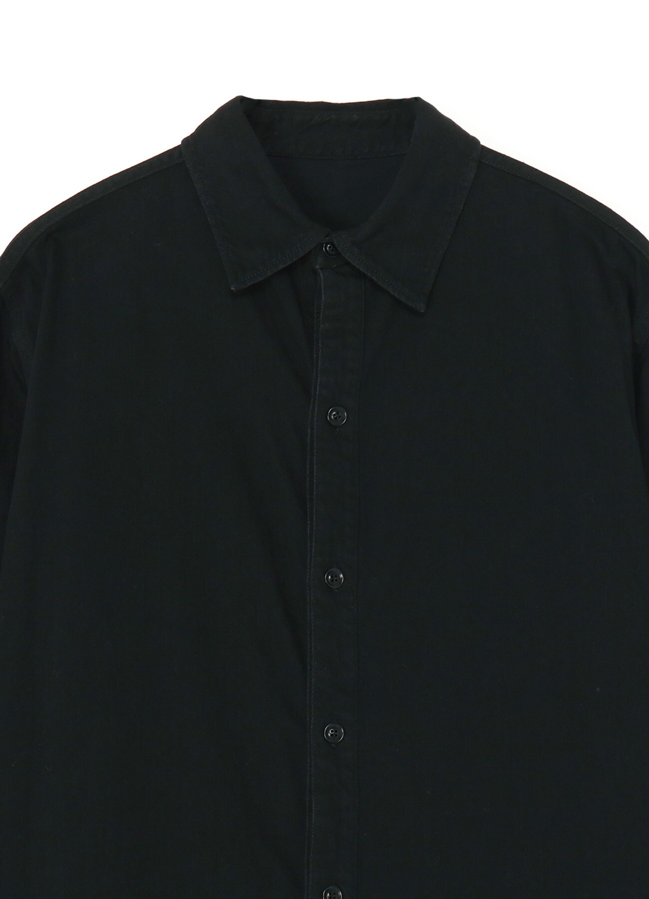 8oz BLACK DENIM DOUBLE PLACKET DRESS