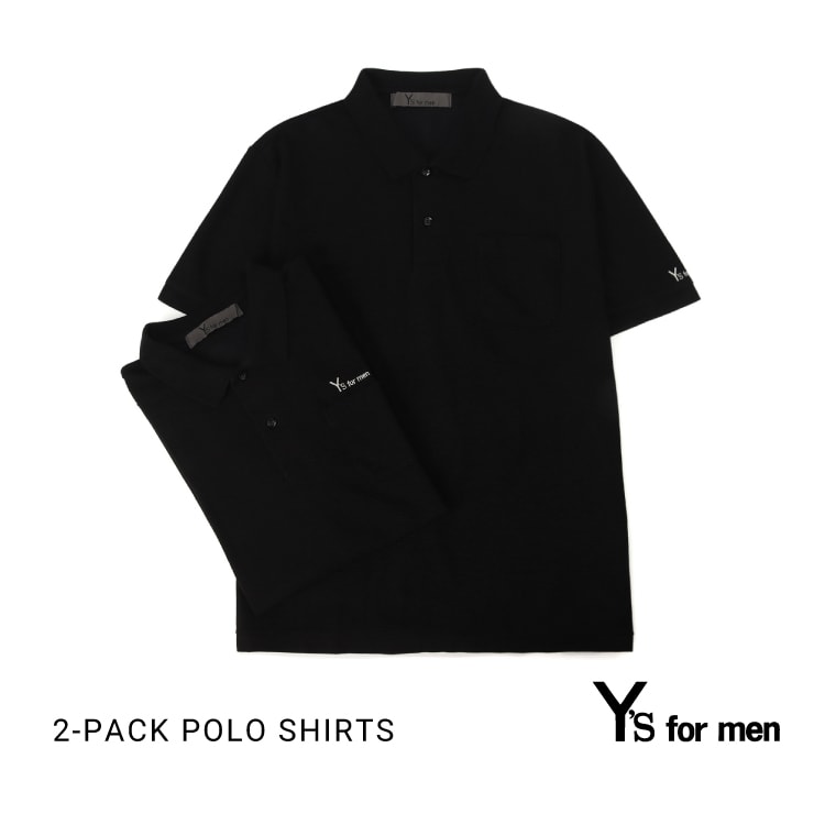 9/19 10:00 Y's for men 2PACK POLO