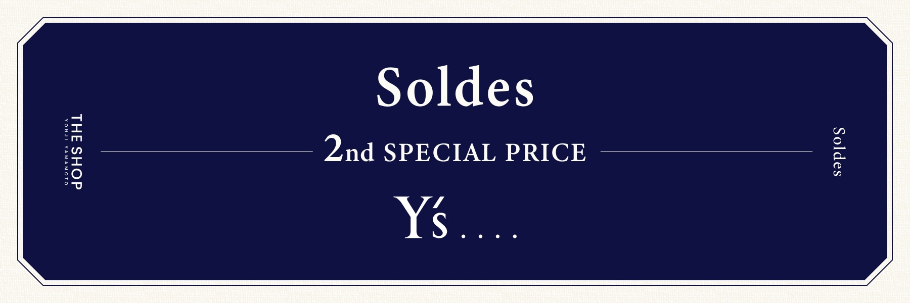 7/10 11:00 Y's.... soldes2nd
