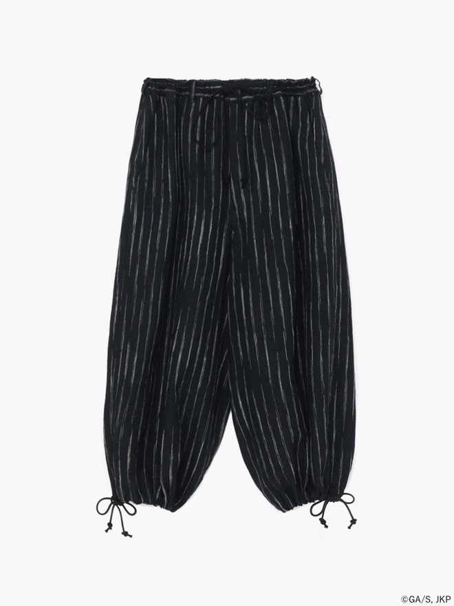 CURTAIN STYLE STRIPED WEAVE PANTS