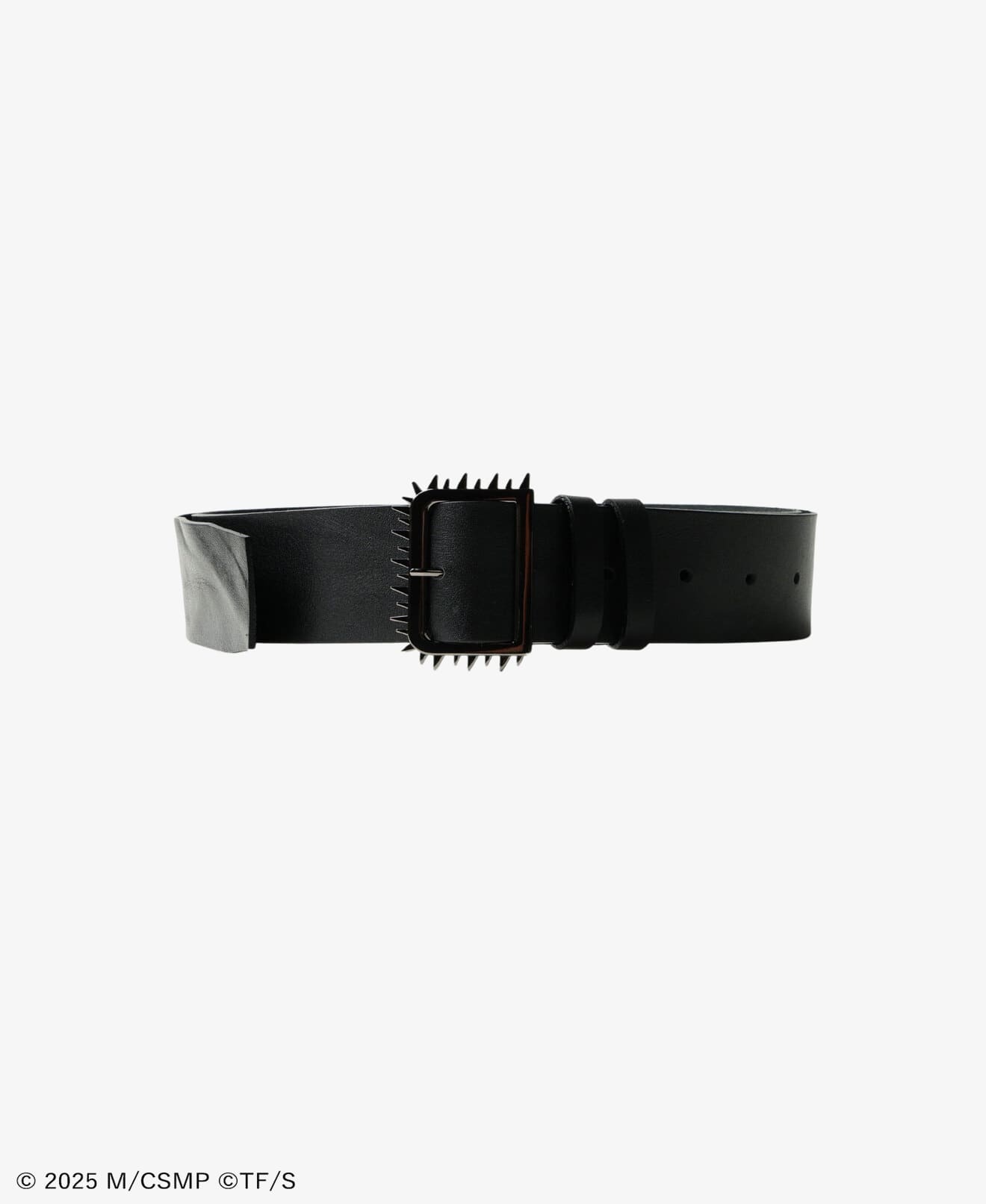 CHAINSAW LEATHER BELT BLACK