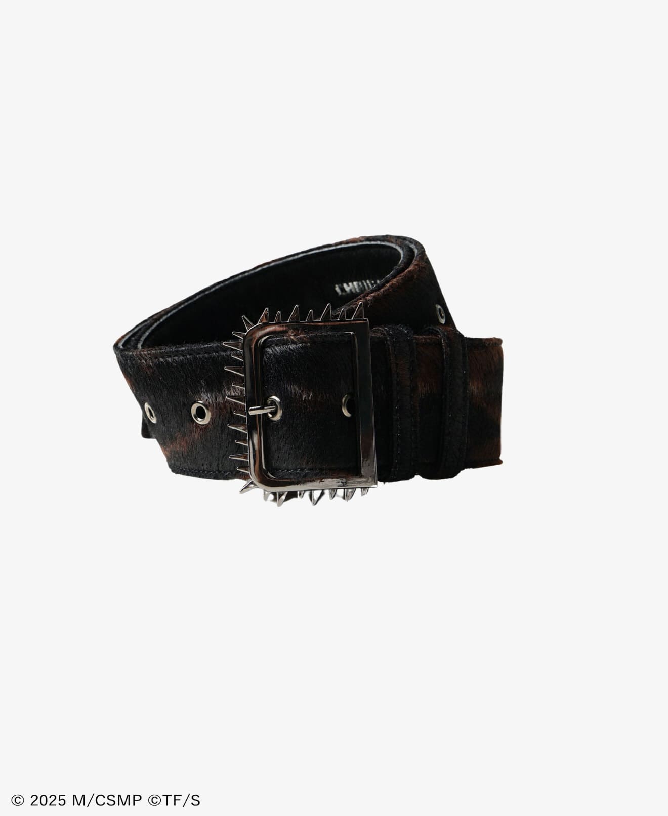 CHAINSAW HAIR CALF BELT BROWN