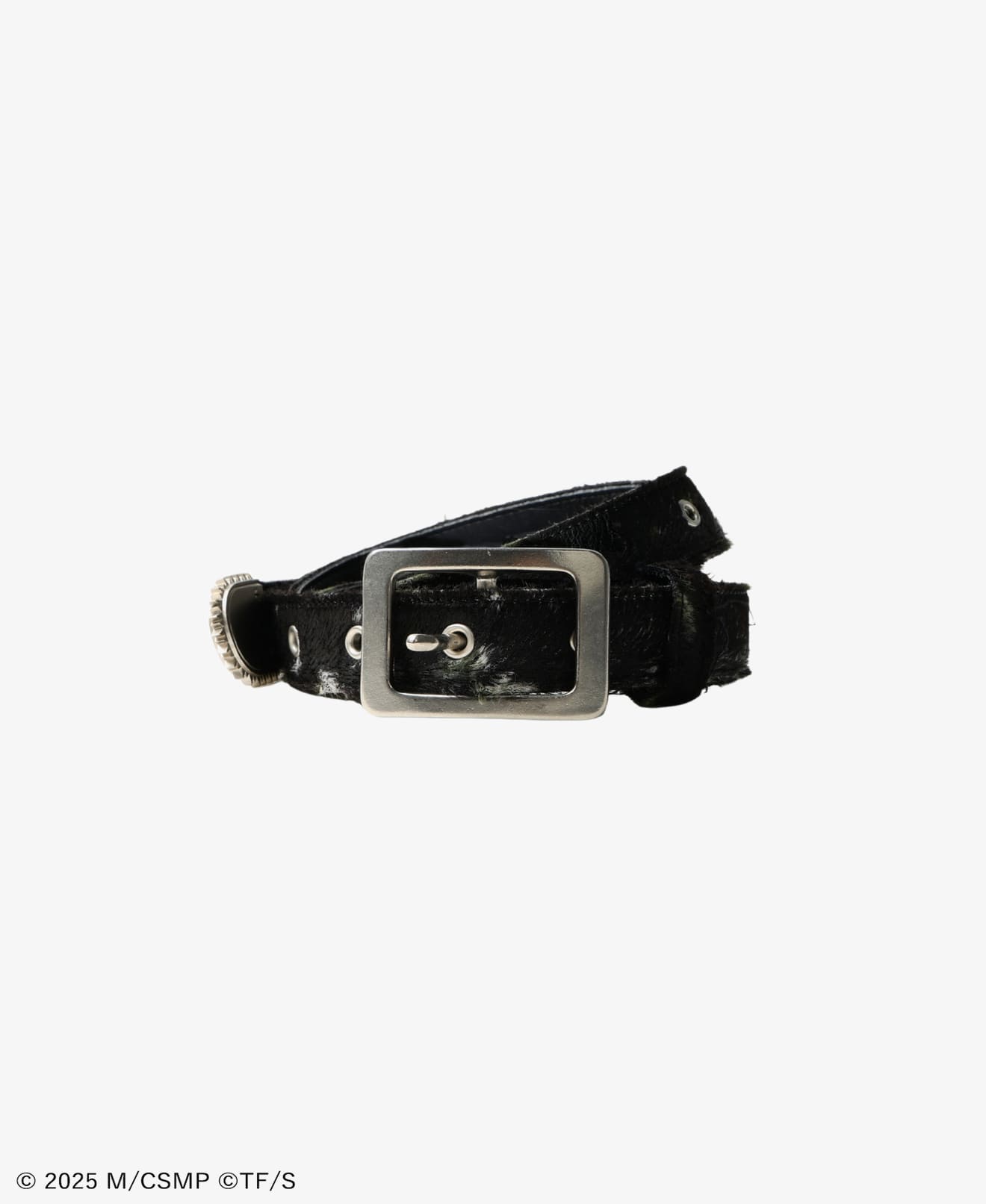 CHAINSAW HAIR CALF BELT SLIM VER BROWN
