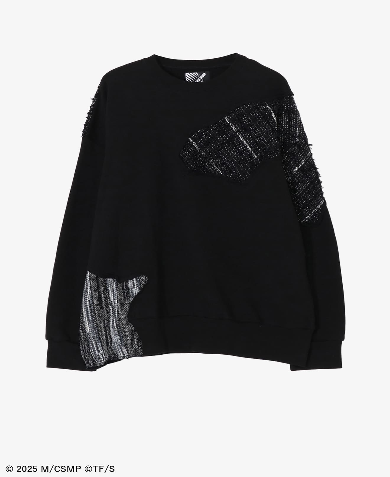 CHAINSAW TWEED ROUND NECK SWEATSHIRT