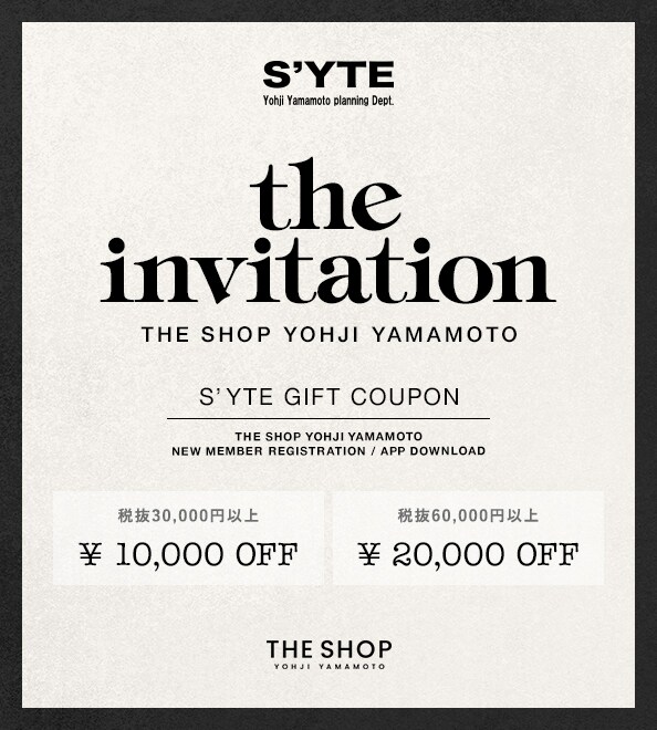 S'YTE（サイト）｜【公式通販】THE SHOP YOHJI YAMAMOTO (10／15ページ)