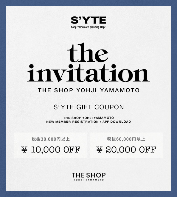 S'YTE（サイト）｜【公式通販】THE SHOP YOHJI YAMAMOTO
