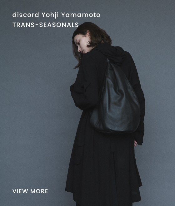 discord Yohji Yamamoto TRANS-SEASONALS: ｜THE SHOP YOHJI YAMAMOTO