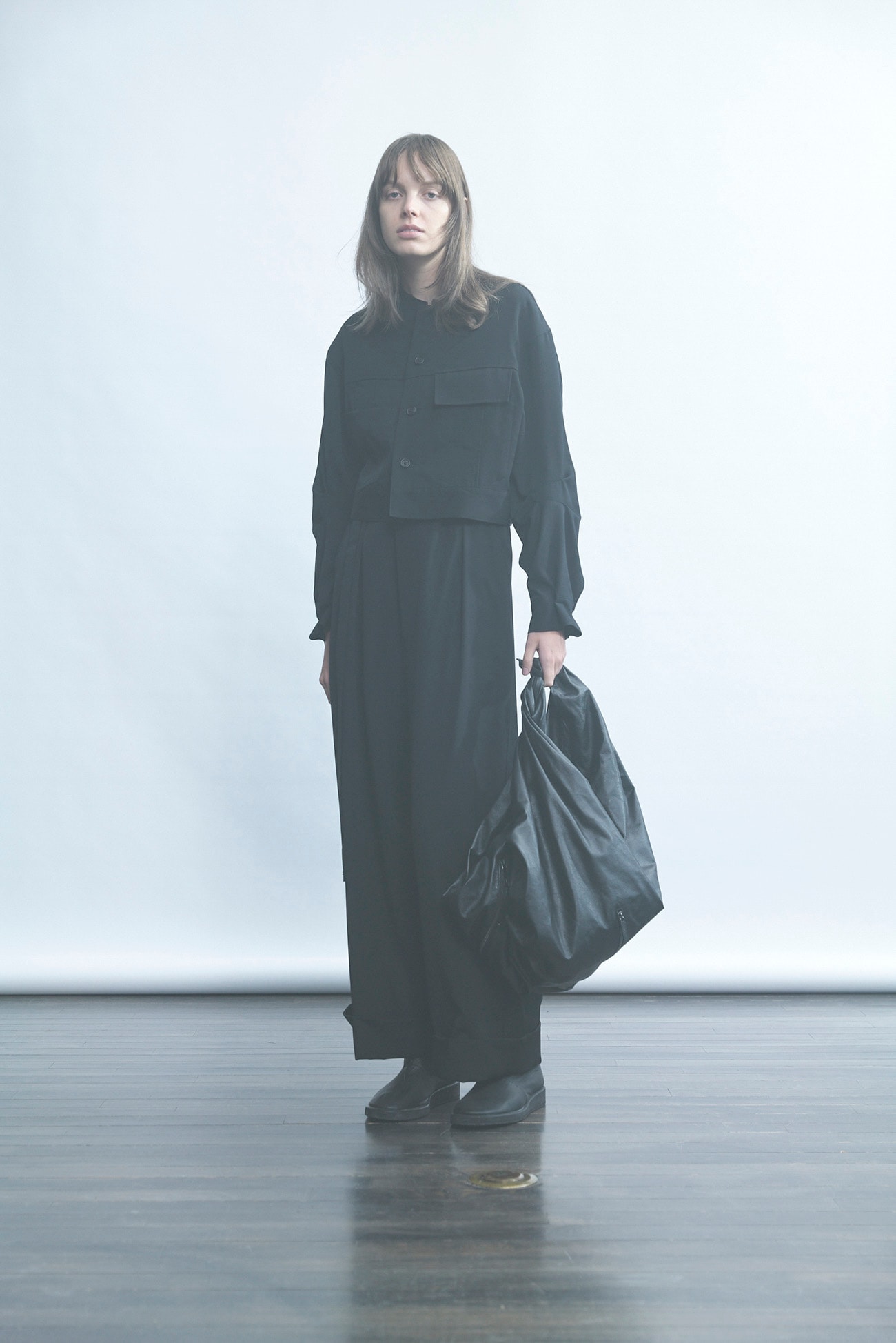 DRAPED ZIP BAG
