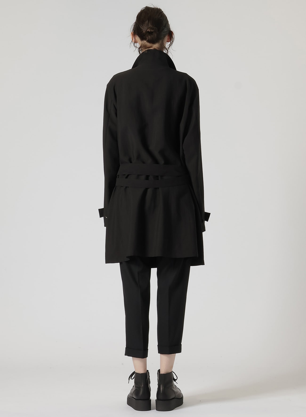 W/Cu HIGH TWISTED GABARDINE R-BELTED JACKET