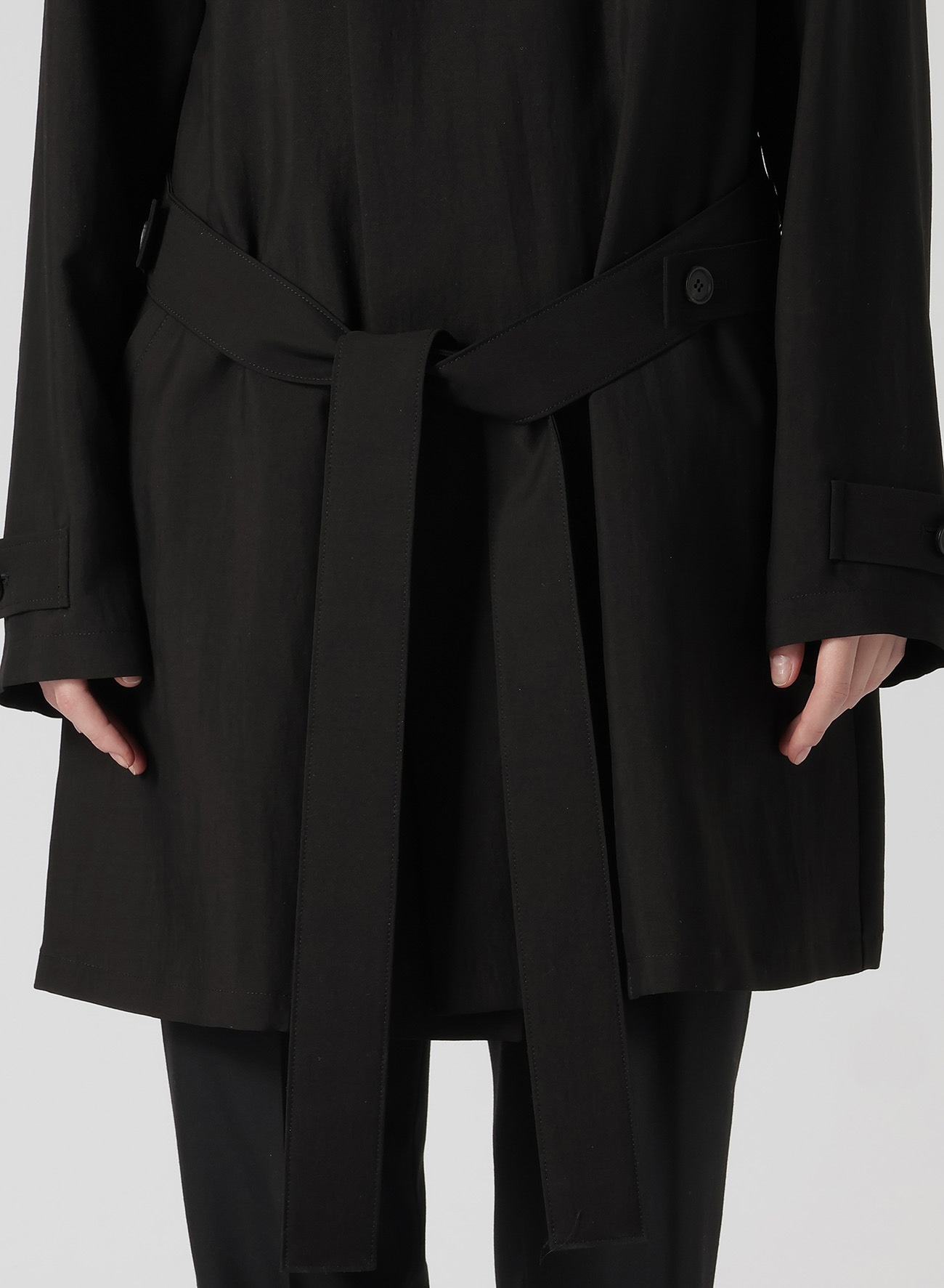 W/Cu HIGH TWISTED GABARDINE R-BELTED JACKET