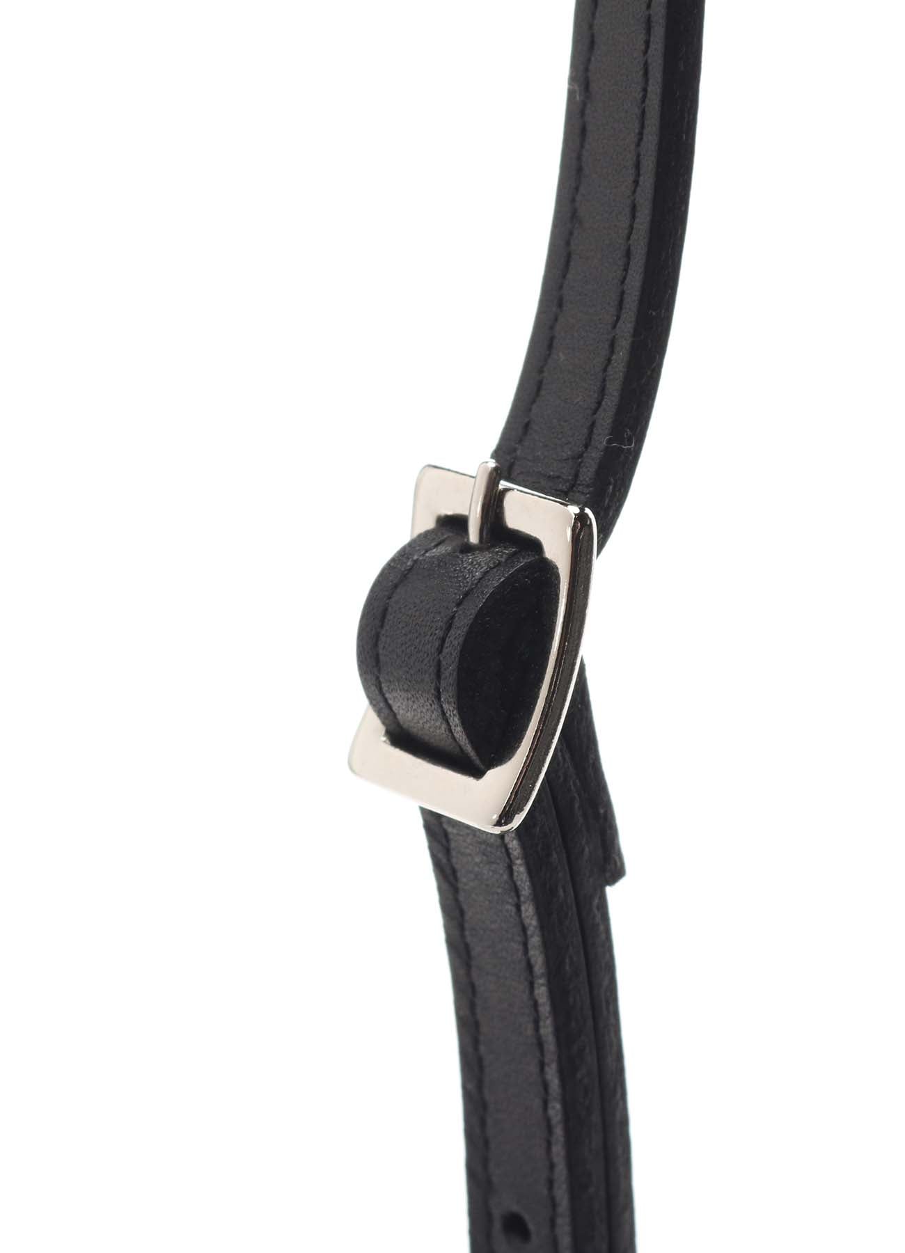 FLAT SMOOTH LEATHER SHOUDLER WALLET