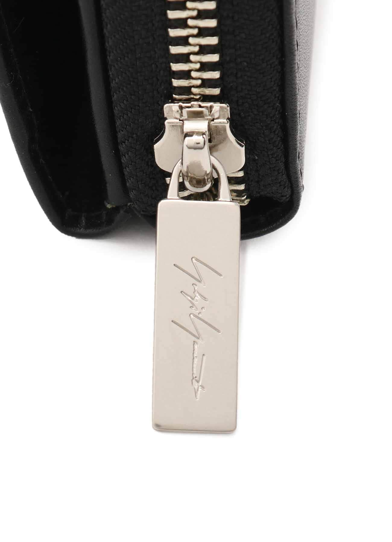 FLAT SMOOTH LEATHER SHOUDLER WALLET