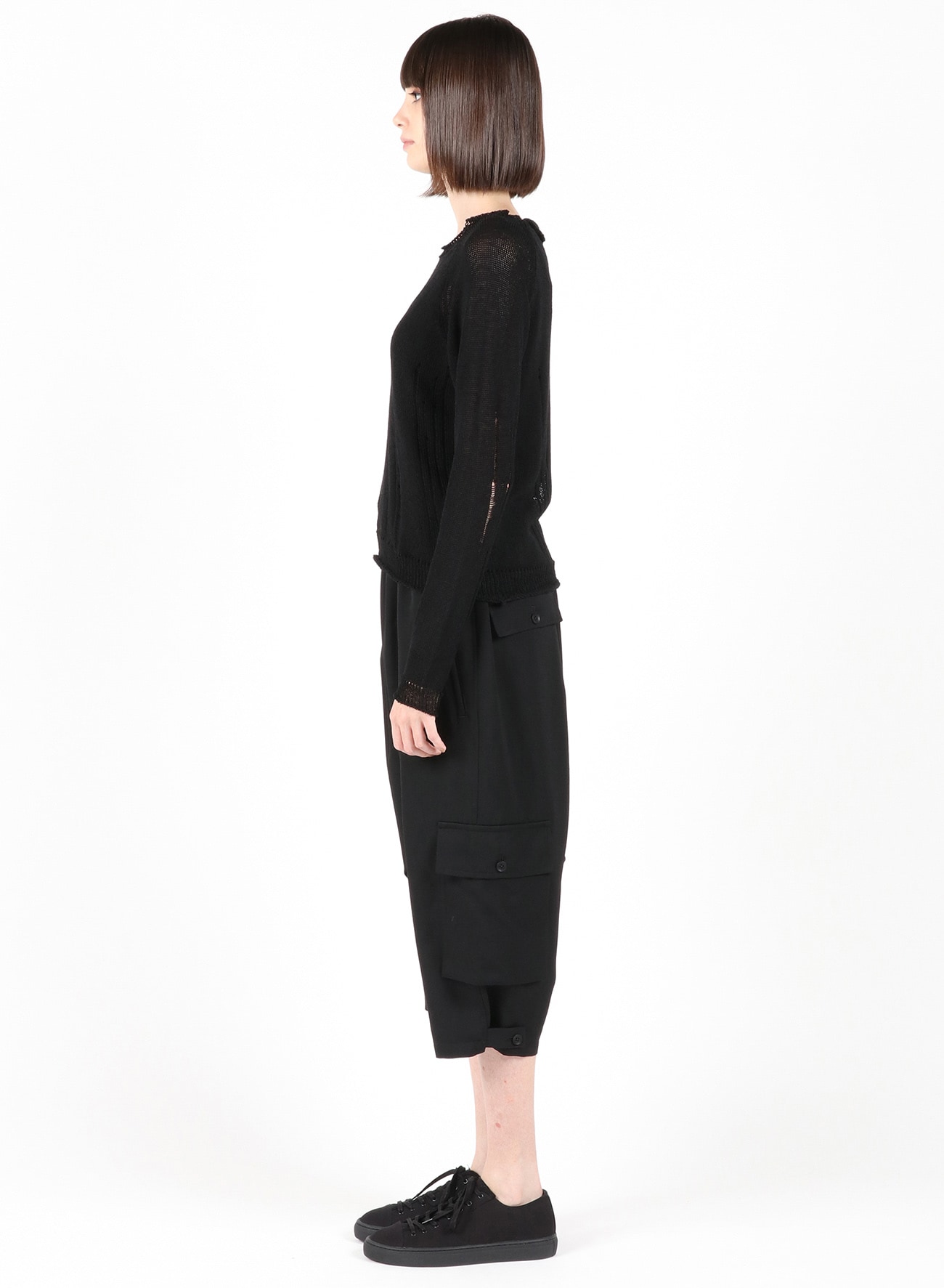 7G1P DROP STITCH PS BROAD KNIT RN L SLV