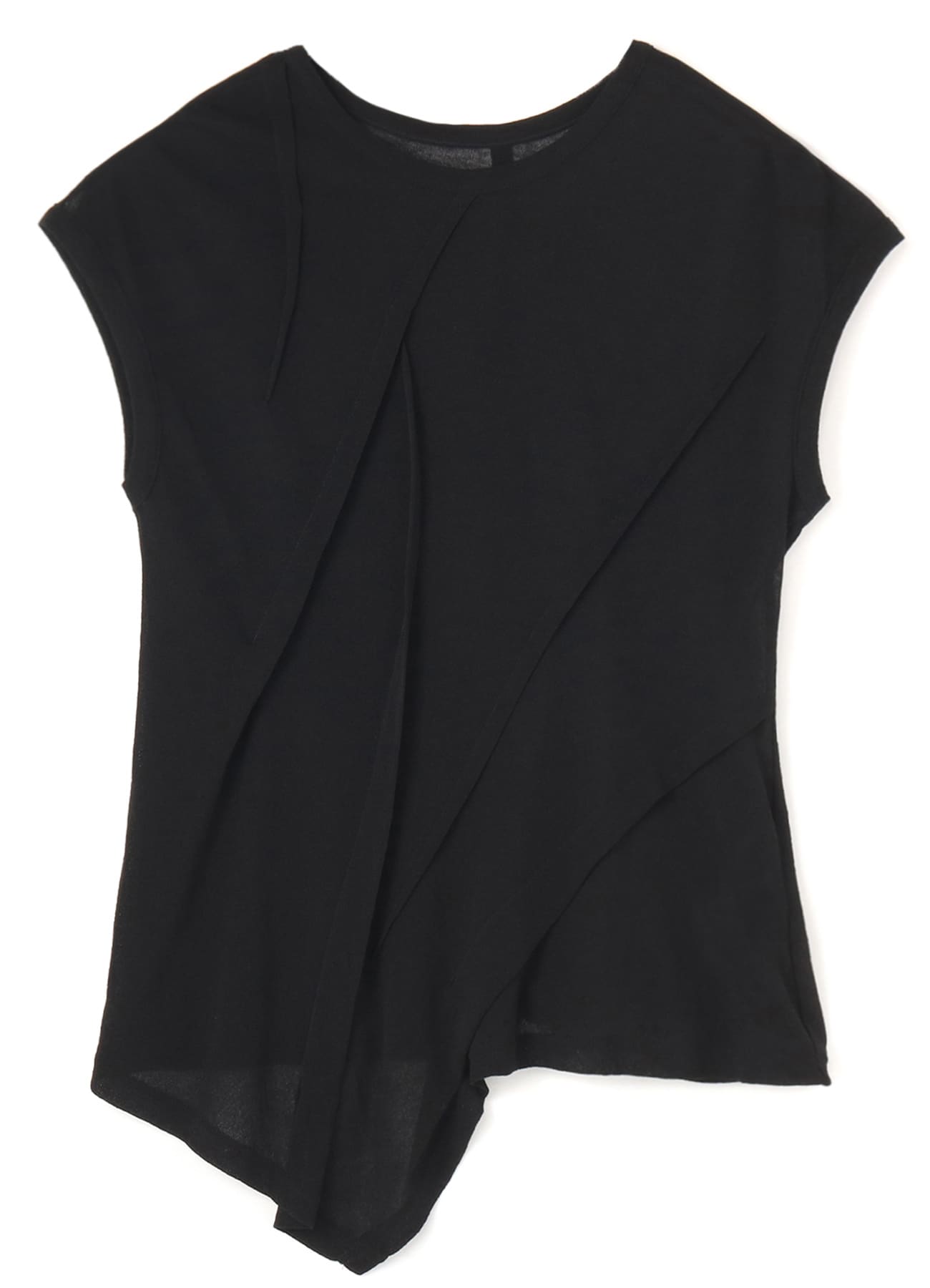 80/-CREPE WEAVE TUCK SHORT SLV