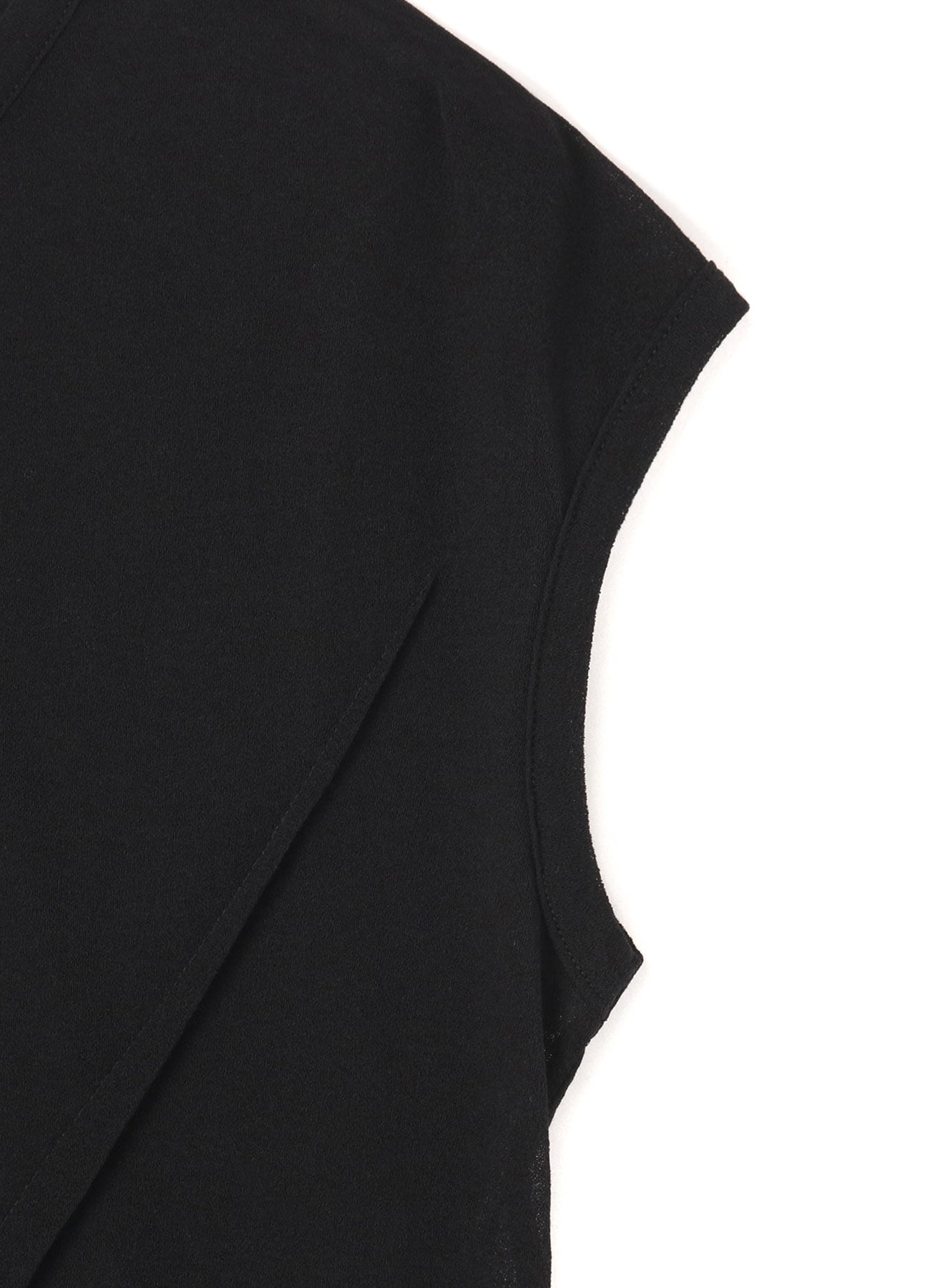 80/-CREPE WEAVE TUCK SHORT SLV