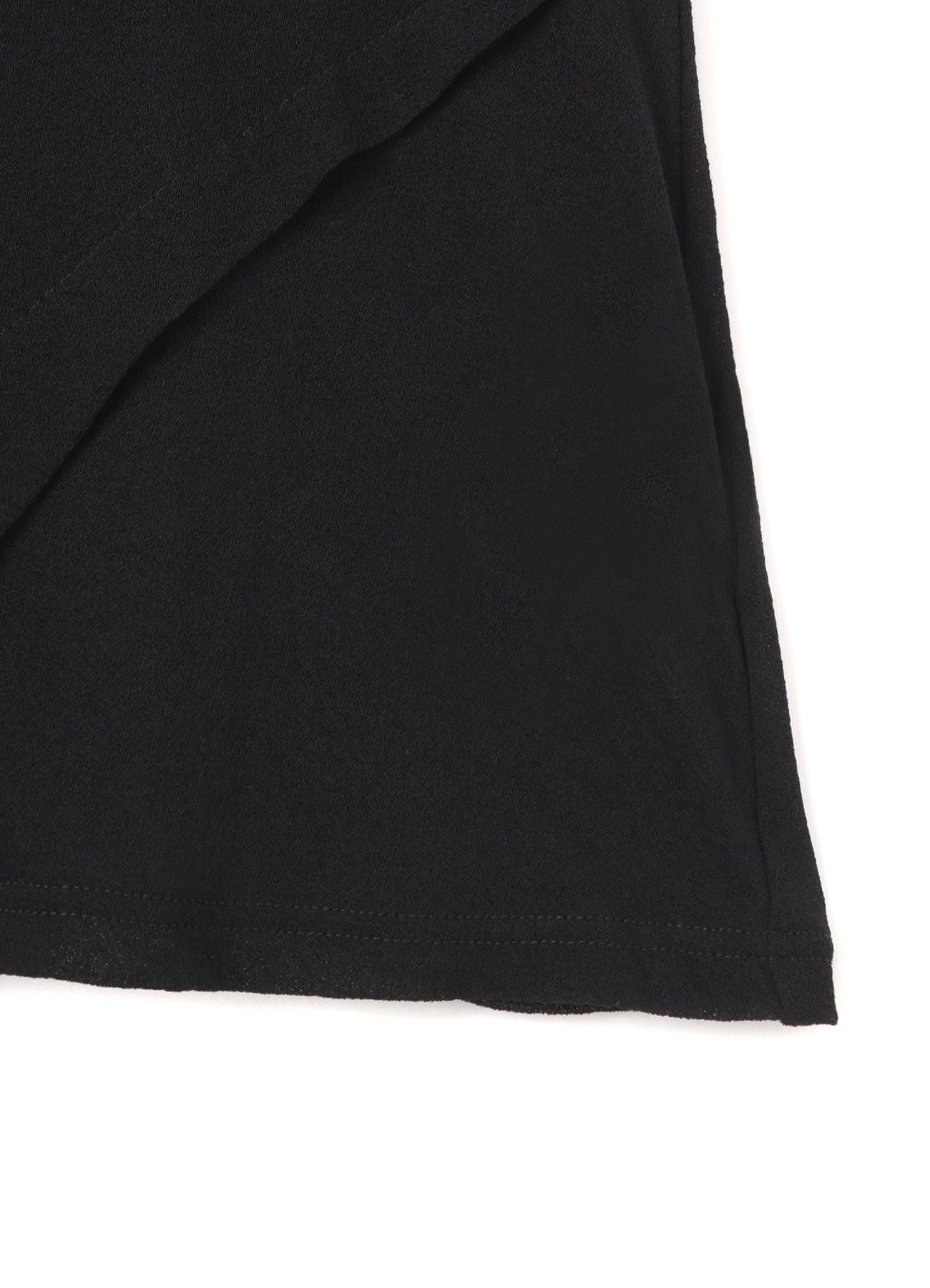 80/-CREPE WEAVE TUCK SHORT SLV