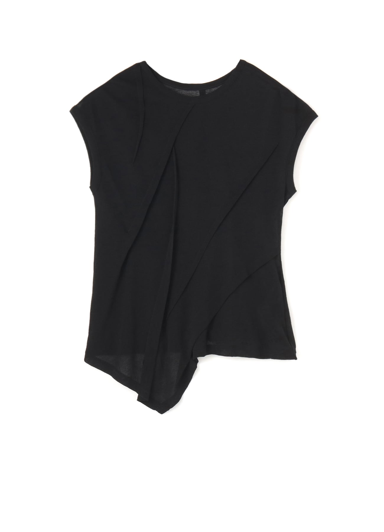 80/-CREPE WEAVE TUCK SHORT SLV