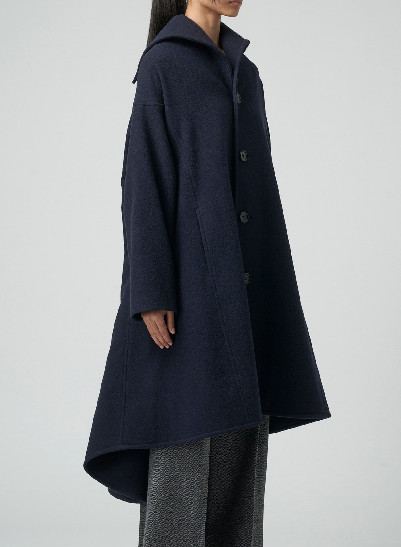 AIRY MOSSER B COLLAR FLARE COAT