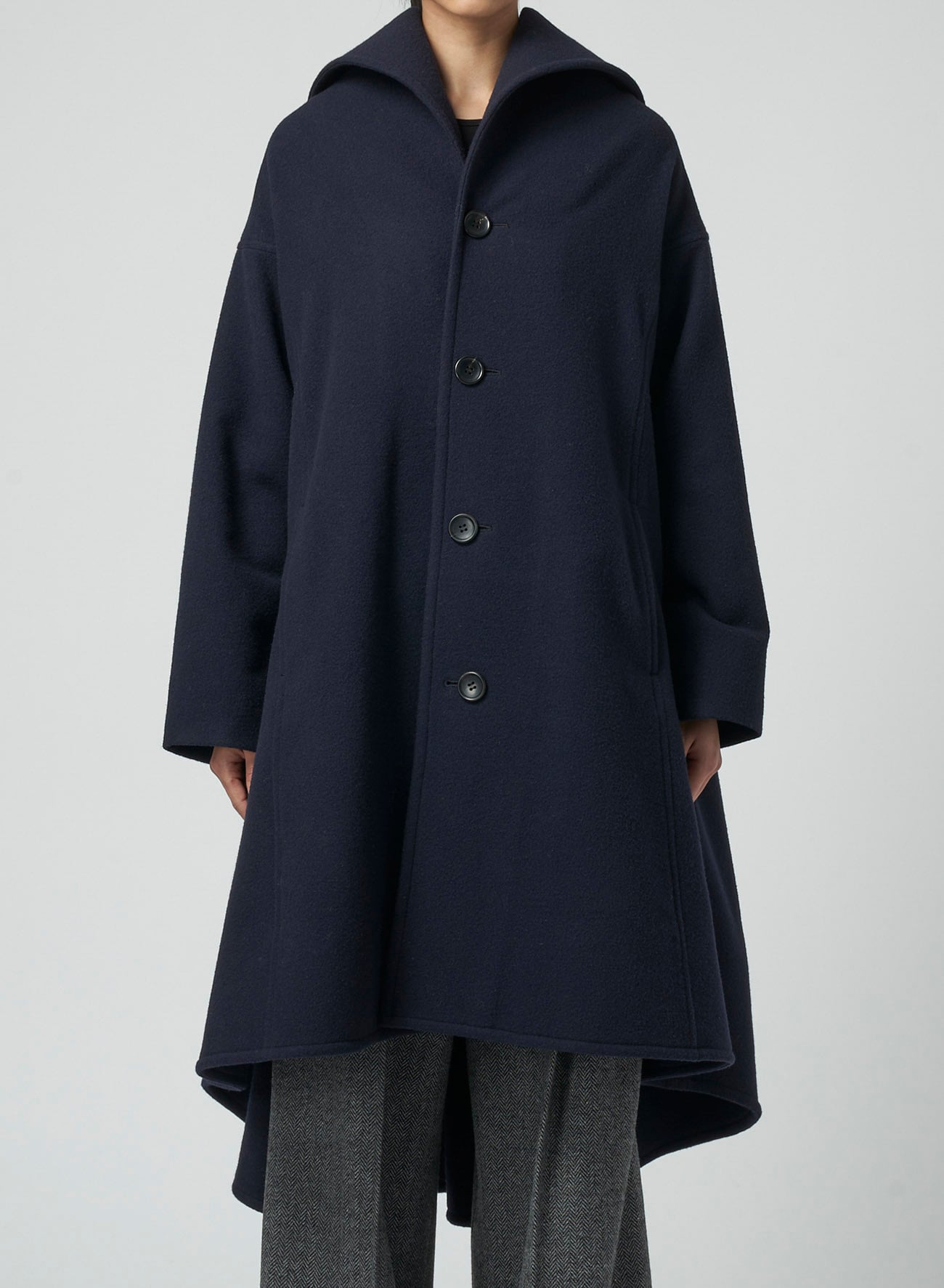 AIRY MOSSER B COLLAR FLARE COAT