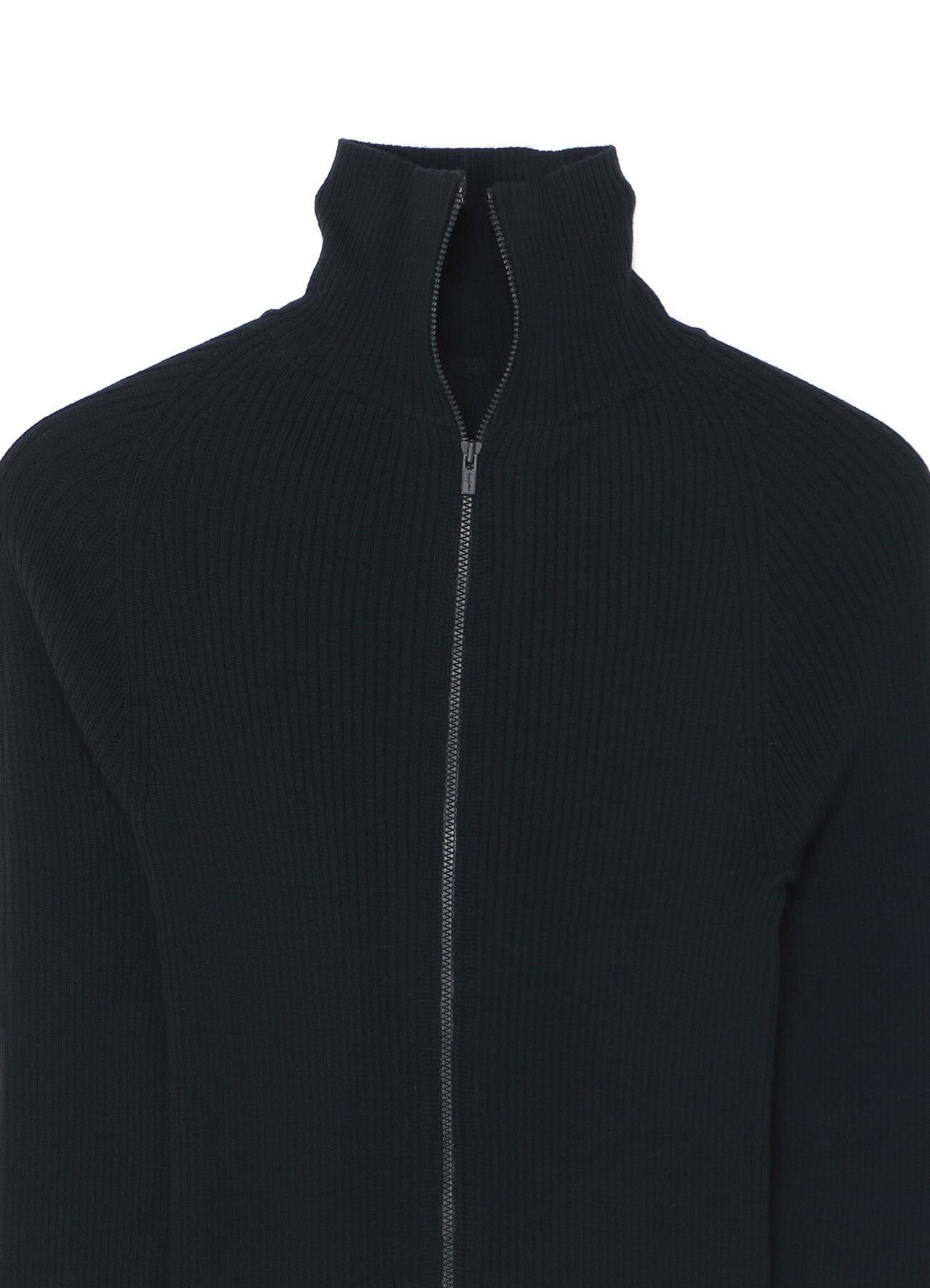 TWO-TONE ZIP-UP TURTLENECK(S BlackxBeige): Yohji Yamamoto｜THE