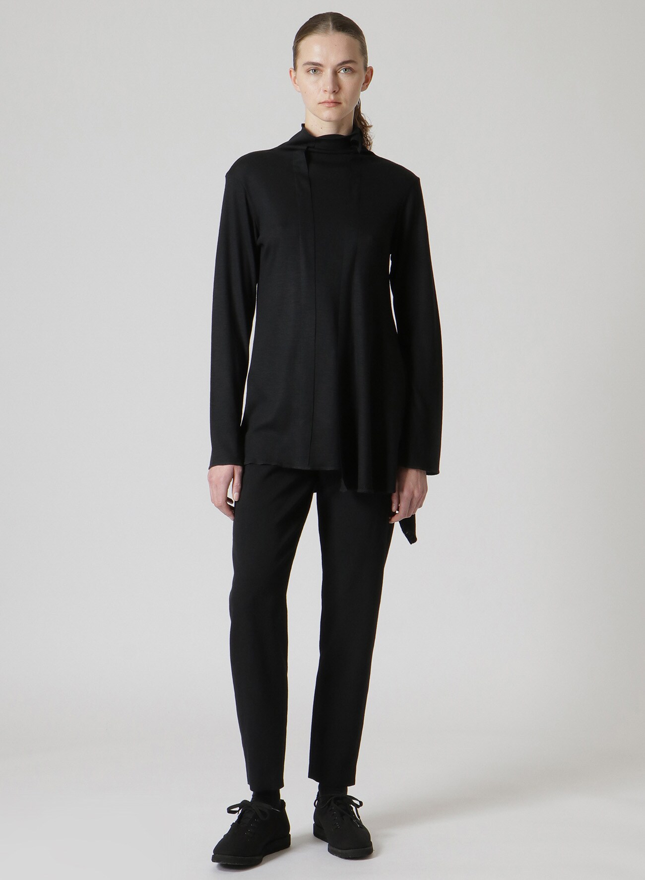 DECONSTRUCTED TURTLENECK(S Black): Yohji Yamamoto｜THE SHOP YOHJI