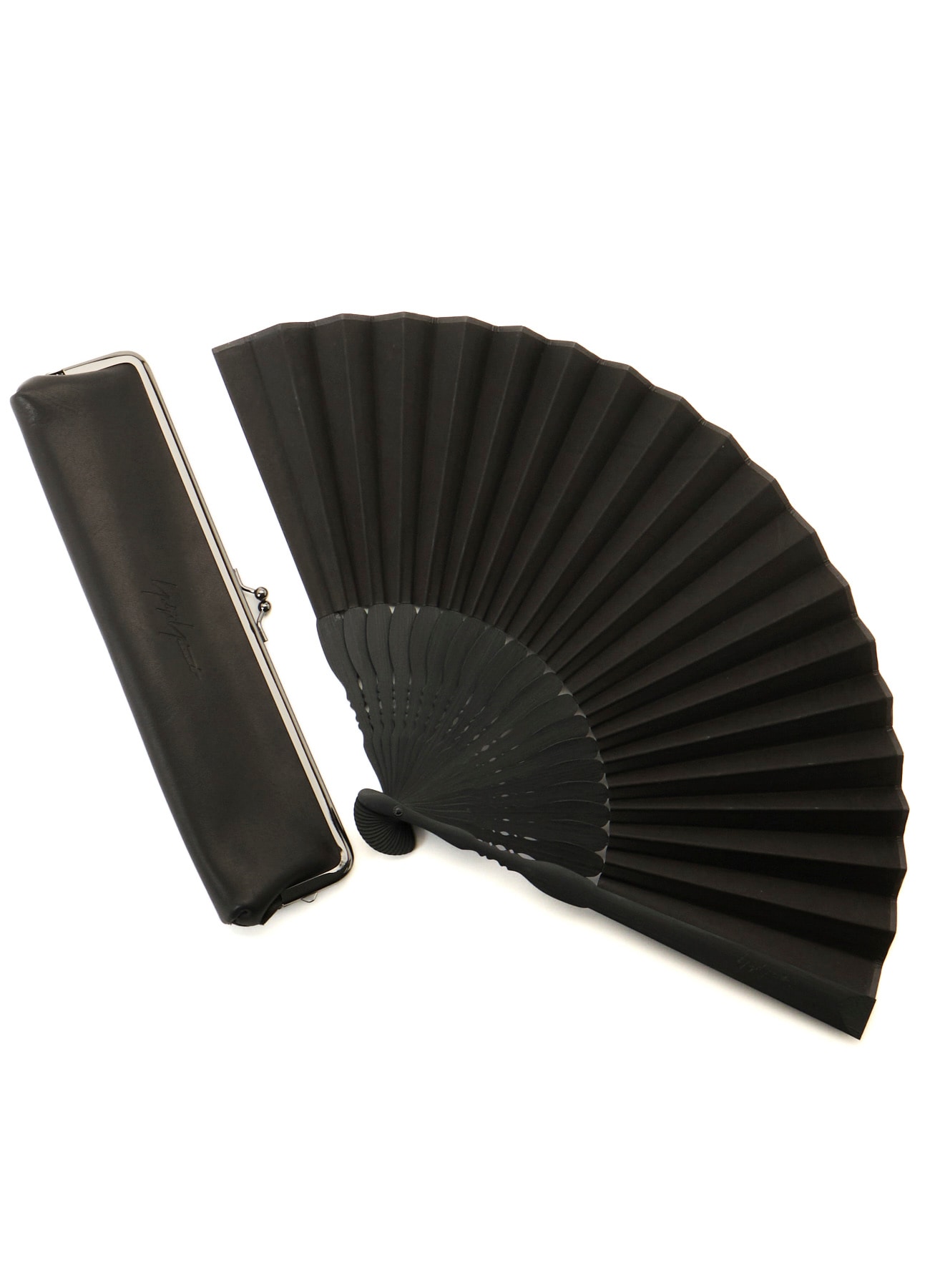 Yohji Yamamoto Leather Folding Fan