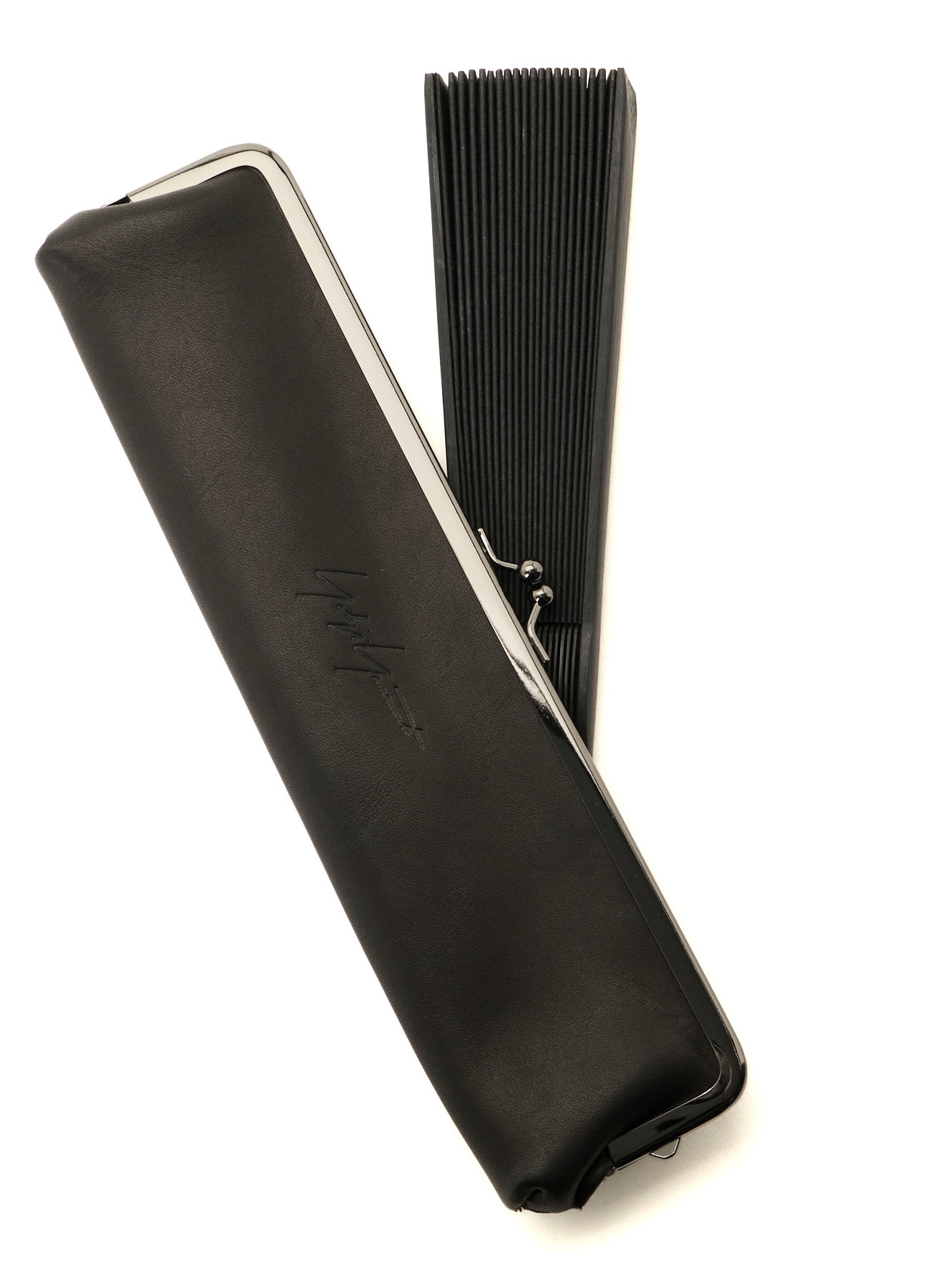 yamamotoさま専用 Yohji Yamamoto Leather Folding Fan(FREE SIZE Black): Yohji