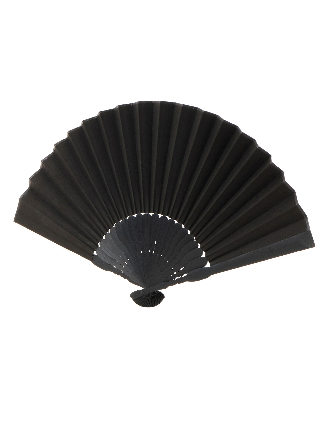 Yohji Yamamoto Leather Folding Fan