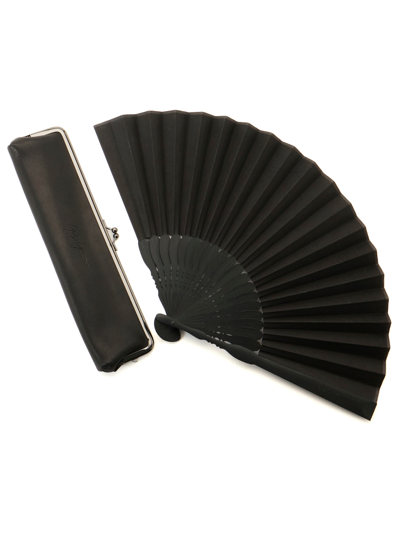 Yohji Yamamoto Leather Folding Fan