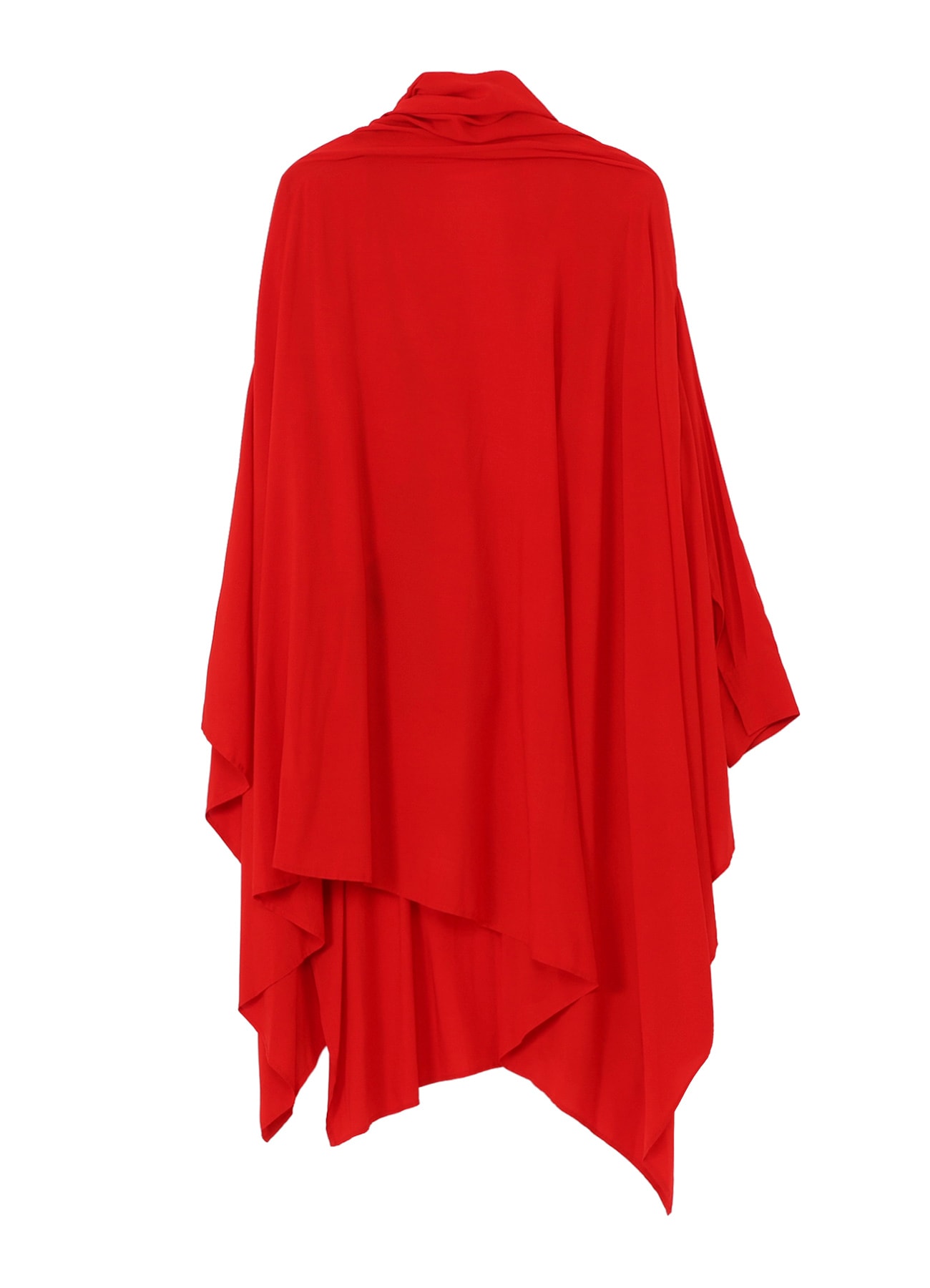 RAYON LAWN ASYMMETRIC DRAPED BLOUSE