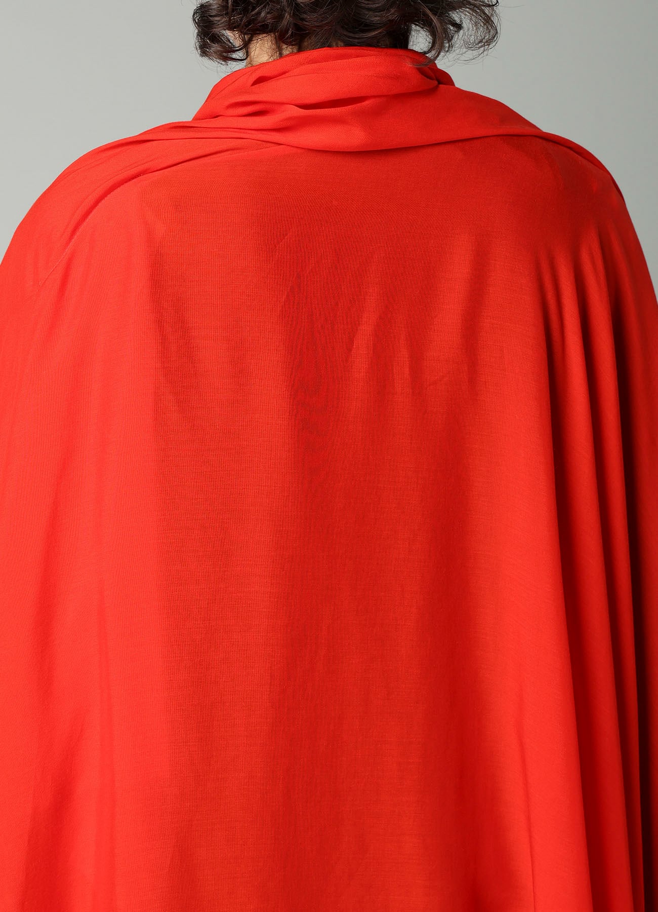 RAYON LAWN ASYMMETRIC DRAPED BLOUSE