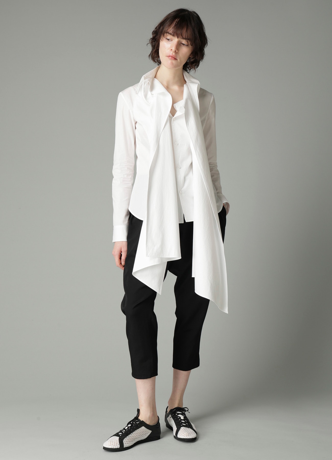 BROAD STOLE DETAIL BLOUSE