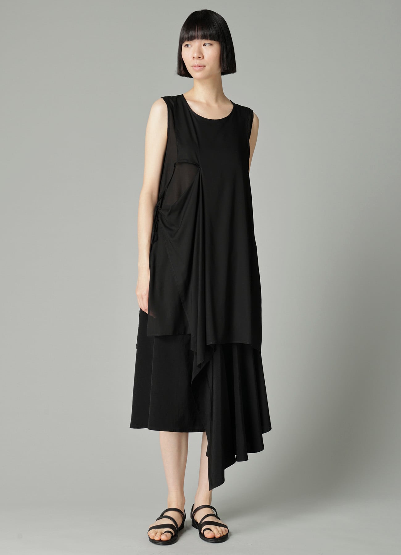 Ry LAWN DOUBLE LAYER SLEEVELESS B