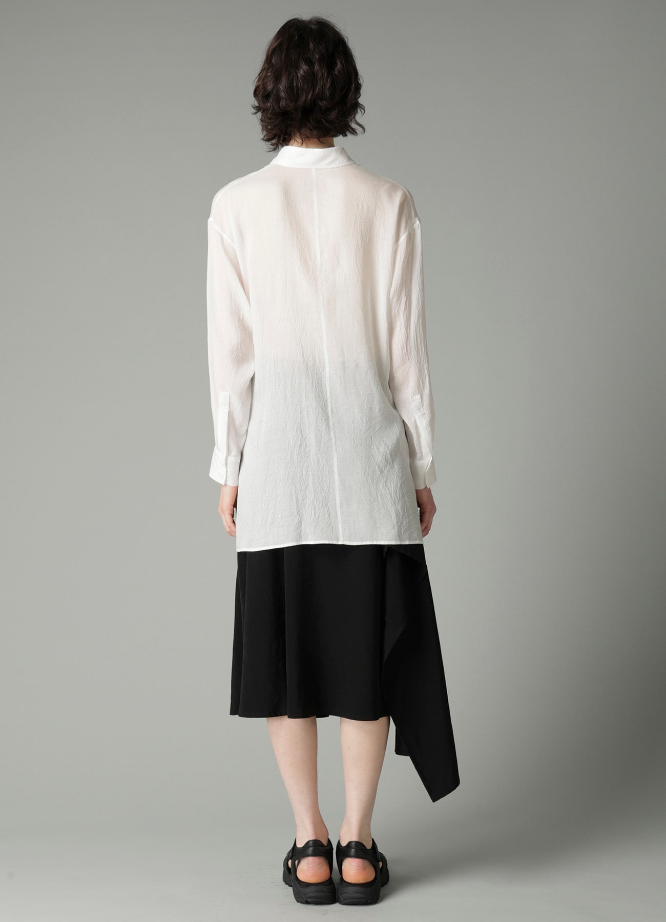 CELLULOSE LAWN F WRAP RELAXED FIT BLOUSE